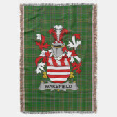 Irish Wakefield Coat of Arms Family Crest Ireland Deken (Voorkant Verticaal)