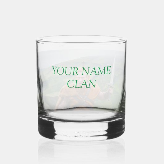 Irish Warrior Whiskey Glas (Achterkant)