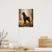 Irish Water Spaniel Dog Art Imprimer Poster (Cuisine)