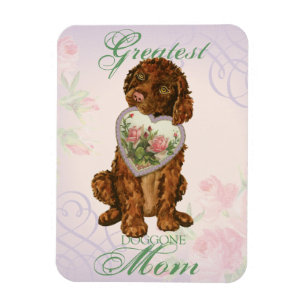 Irish Water Spaniel Heart Mam Magneet