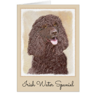 Irish Water Spaniel Peinture - Original Dog Art