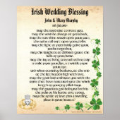 Irish Wedding Blessing Poster (Voorkant)