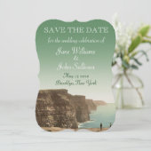 Irish Wedding Cliffs of Moher Save the Date (Staand voorkant)