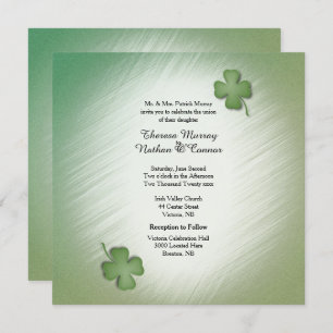 Irish Wedding Invitation Kaart
