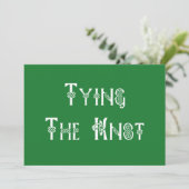 Irish Wedding Tying the Knot Kaart (Staand voorkant)