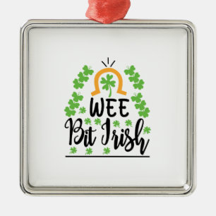Irish Wee Bit Irish Metalen Ornament