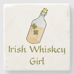 Irish Whiskey Girl Stenen Onderzetter