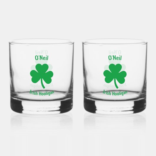 Irish Whiskey Glass Whisky Glas (Achterkant)