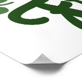 Irish Whiskey maakt me Friskey Poster (Hoek)