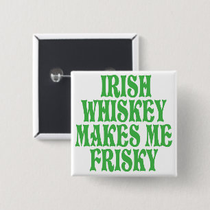 Irish Whiskey Vierkante Button 5,1 Cm