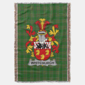 Irish Whitchurch wapenschild Familie Crest Irelan Deken (Voorkant Verticaal)