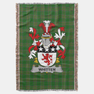 Irish White Coat of Arms Family Crest Ierland Deken