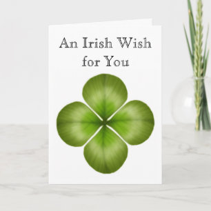 Irish Wish for You Clover Card Kaart