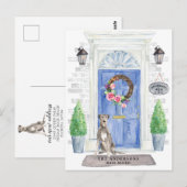 Irish Wolf Hound Moving Announcement Briefkaart (Voorkant / Achterkant)