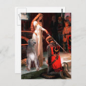 Irish Wolfhound 1 - De colade Briefkaart (Voorkant / Achterkant)