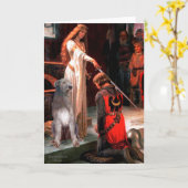 Irish Wolfhound 1 - De colade Kaart (Gele Bloem)