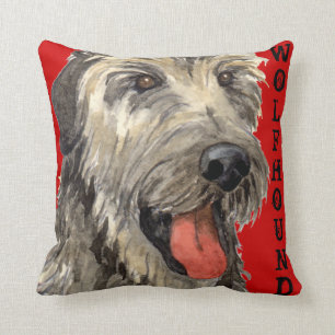Irish Wolfhound Color Block Kussen