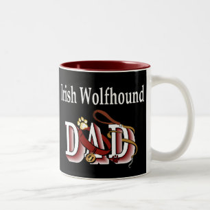 Irish Wolfhound Dad Gifts Tweekleurige Koffiemok