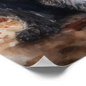 Irish Wolfhound Dog Art Print Poster (Hoek)