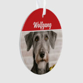 Irish Wolfhound Dog Holiday Photo Christmas (devant)