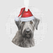 Irish Wolfhound Dog Holiday Photo Christmas (dos)