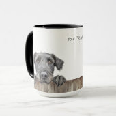 Irish Wolfhound Dog Mok (Voorkant links)