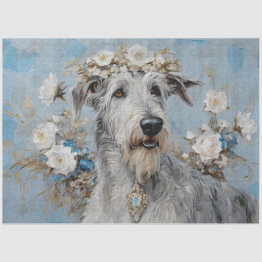 Irish Wolfhound Dog Tissuepapier (Voorkant)