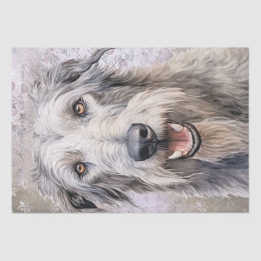 Irish Wolfhound Dog Tissuepapier (Voorkant)