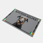 Irish Wolfhound Door Mat (Schuin)