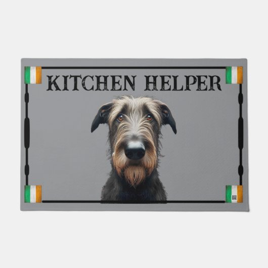 Irish Wolfhound Door Mat (Voorkant)