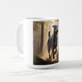 Irish Wolfhound Élégante race café Mug (Devant gauche)