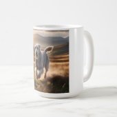 Irish Wolfhound Élégante race café Mug (Devant droit)