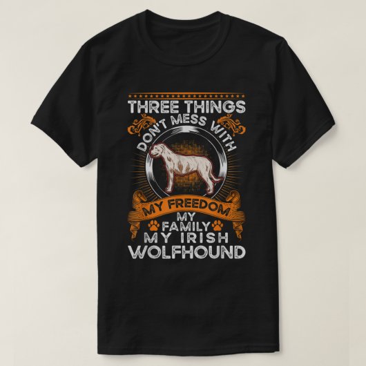 Irish Wolfhound Family Irish Wolfhound Irish Wolfh T-shirt (Design voorkant)