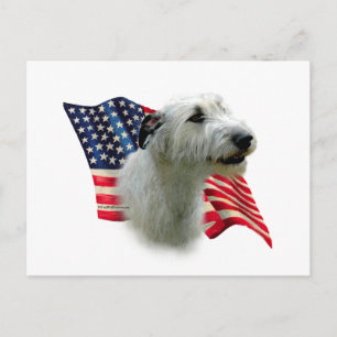 Irish Wolfhound Flag Briefkaart