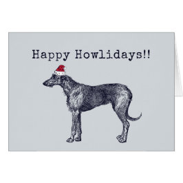 Irish Wolfhound Holiday Card