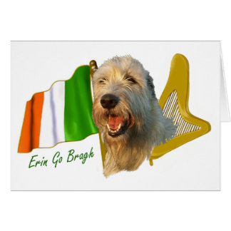 Irish Wolfhound Irish Flag en Harp