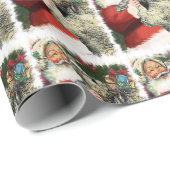 Irish Wolfhound Kerstmis Cadeaupapier (Rol Hoek)