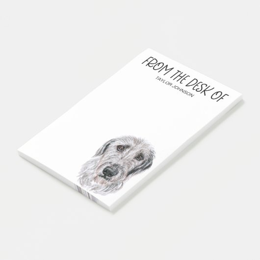 Irish Wolfhound Lover Post-it® Notes (Schuin)