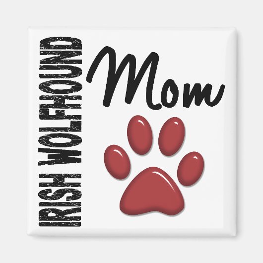 Irish Wolfhound Ma 2 Magneet (Voorkant)