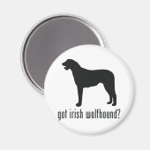 Irish Wolfhound Magneet (Voorkant / Achterkant)