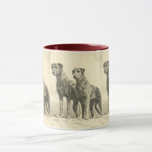 Irish wolfhound mok (Midden)
