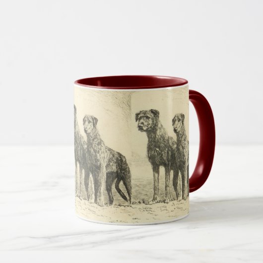 Irish wolfhound mok (Voorkant rechts)