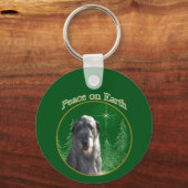 Irish Wolfhound Peace Sleutelhanger (Achterkant)