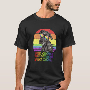 Irish Wolfhound Pro Choice Pro Feminism Pro Dogs L T-shirt