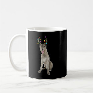 Irish Wolfhound Reindeer Kersthond Koffiemok