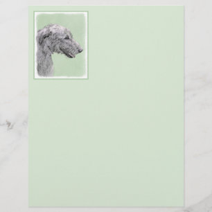 Irish Wolfhound-schilderij - Cute Original Dog Art