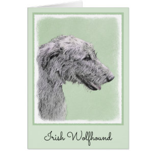 Irish Wolfhound-schilderij - Cute Original Dog Art