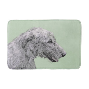 Irish Wolfhound-schilderij - Cute Original Dog Art Badmat