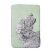 Irish Wolfhound-schilderij - Cute Original Dog Art Badmat (Voorkant Verticaal)