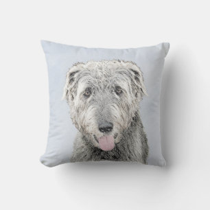 Irish Wolfhound-schilderij - Cute Original Dog Art Buitenkussen